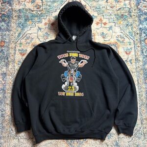 Vintage Toy Run Biker Hoodie Size XL
